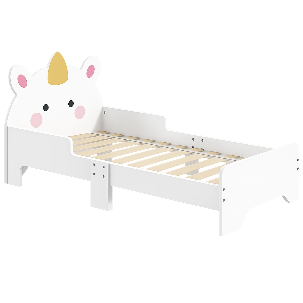 lit-enfant-rose-avec-barrieres-laterales-et-sommier-a-lattes-turfgq2488rs